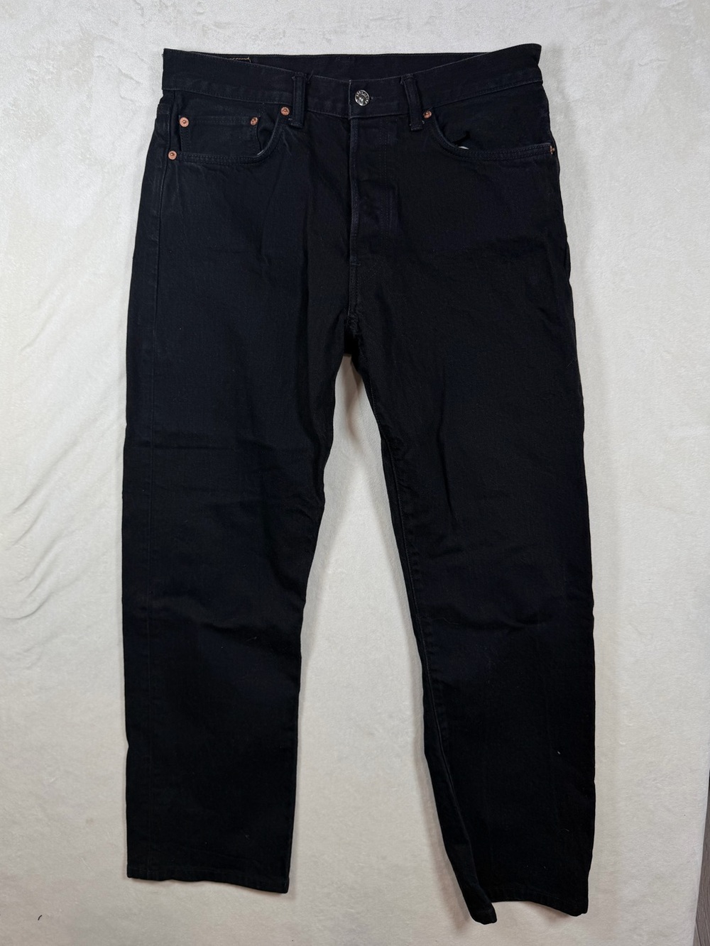 Buck Mason 31W 28L Ford Standard Japanese Black Denim Men's Straight Jeans